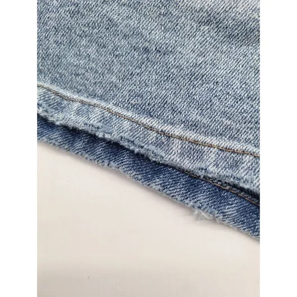 VANILLA STAR Juniors SZ 7 Lace Waist Jean Shorts Mini y2k style summer - Picture 8 of 10